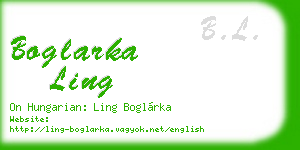 boglarka ling business card